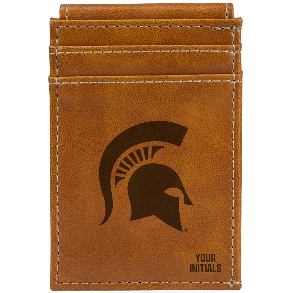 Michigan State Spartans Personalized Leather Wallet: $52.99 Michigan State Spartans Personalized Leather Wallet: $52.99