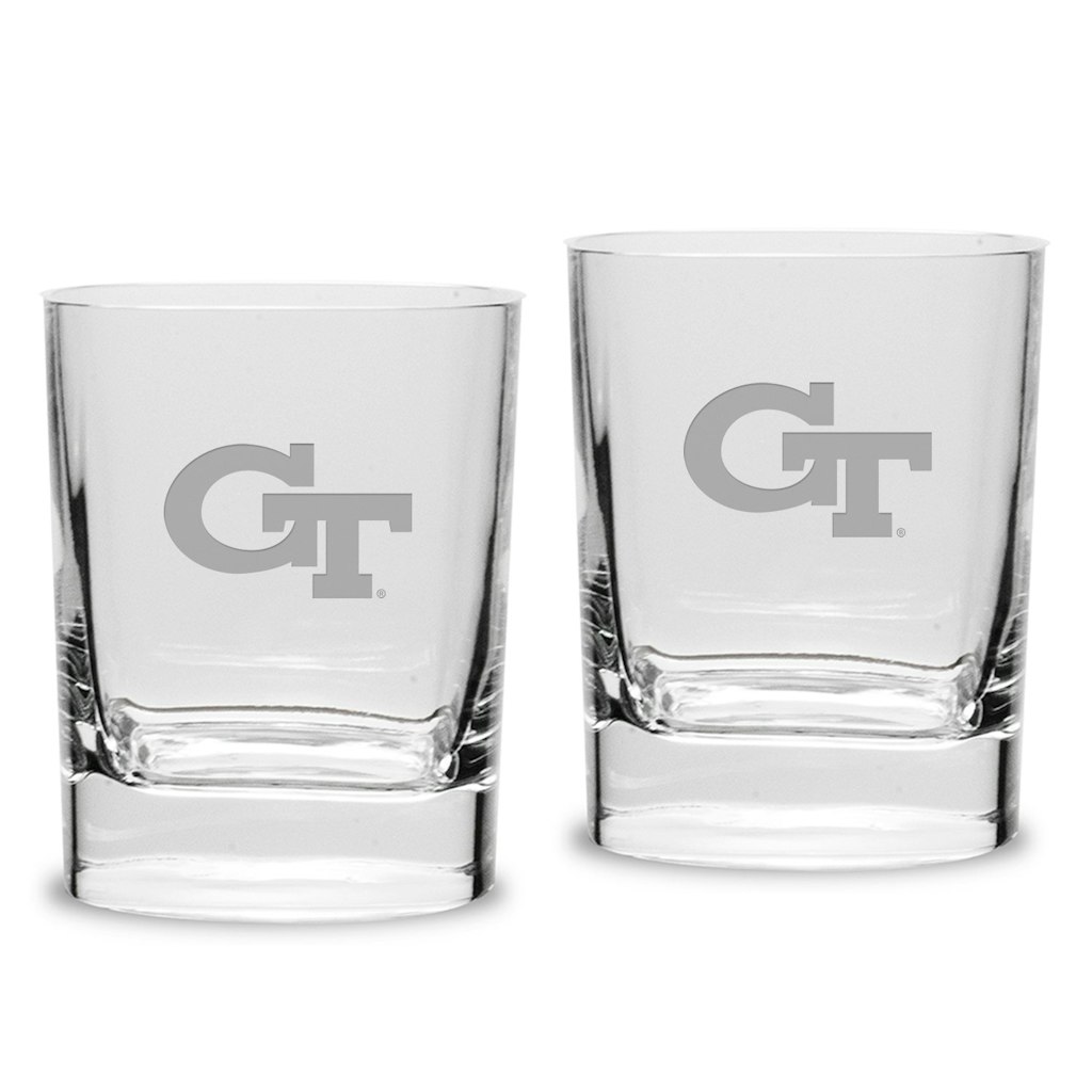 Georgia Tech Yellow Jackets 11.75oz. Double Old-Fashioned Glass 2-Pack: $84.99