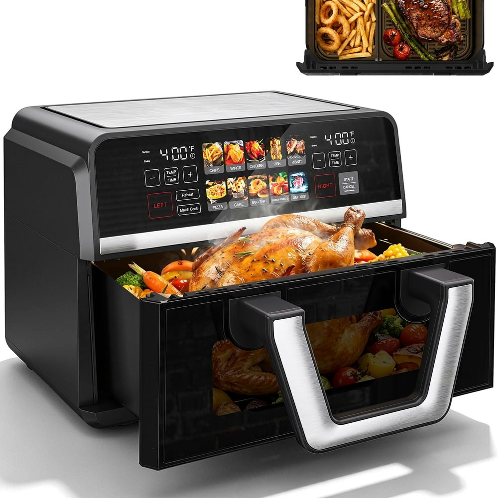 11-Quart Dual Basket Air Fryer: $89.99