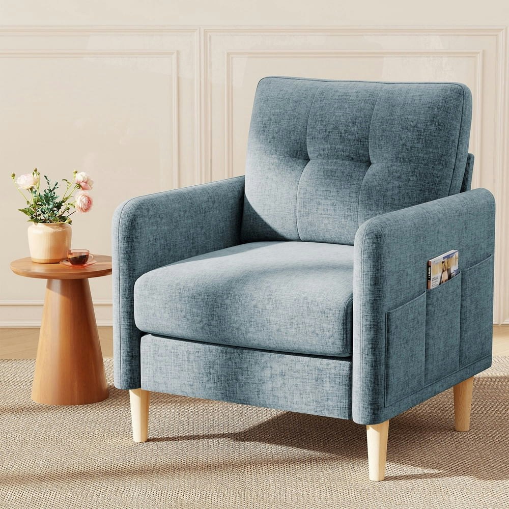 BedLuxury 31-Inch High Back Accent Chair: $118 BedLuxury 31-Inch High Back Accent Chair: $118