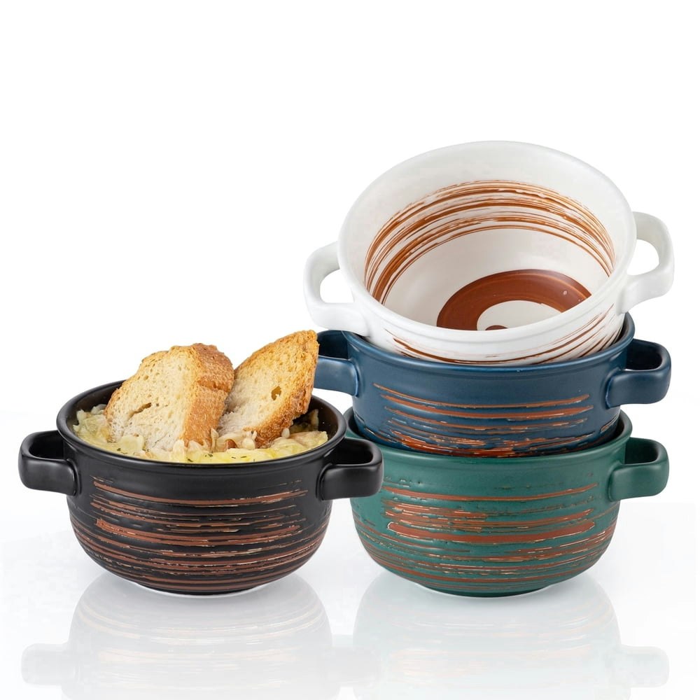 Yun Tao 21-Ounce French Onion Soup Bowls 4-Pack: $26.09
