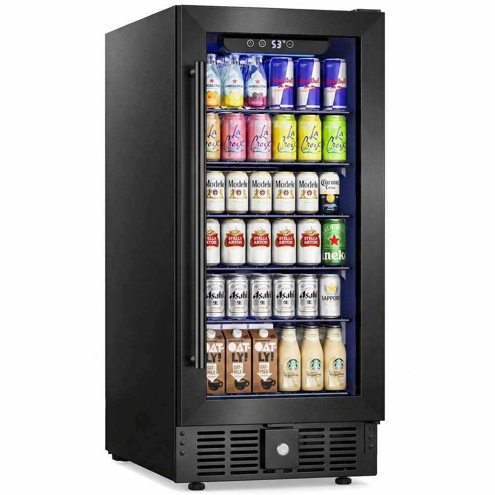 Snowyermine 15-inch 130-Can Beverage Refrigerator: $299.98 Snowyermine 15-inch 130-Can Beverage Refrigerator: $299.98