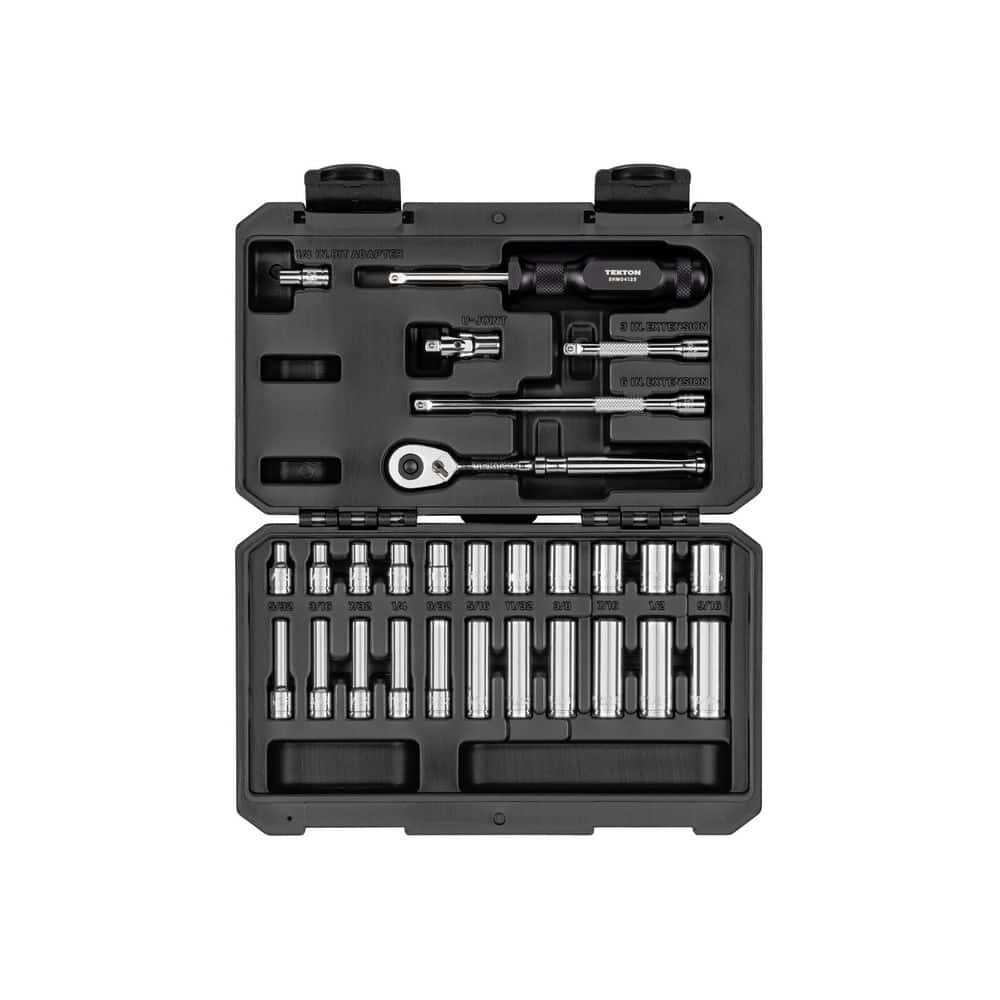 1/4-inch Drive 6-Point Socket and Ratchet Set 28-Piece: $75 1/4-inch Drive 6-Point Socket and Ratchet Set 28-Piece: $75