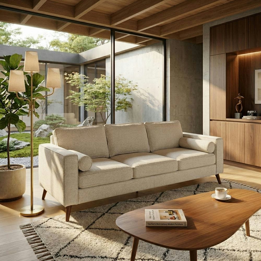 Robertson 92-inch Square Arm Fabric Sofa: $1,743 Robertson 92-inch Square Arm Fabric Sofa: $1,743