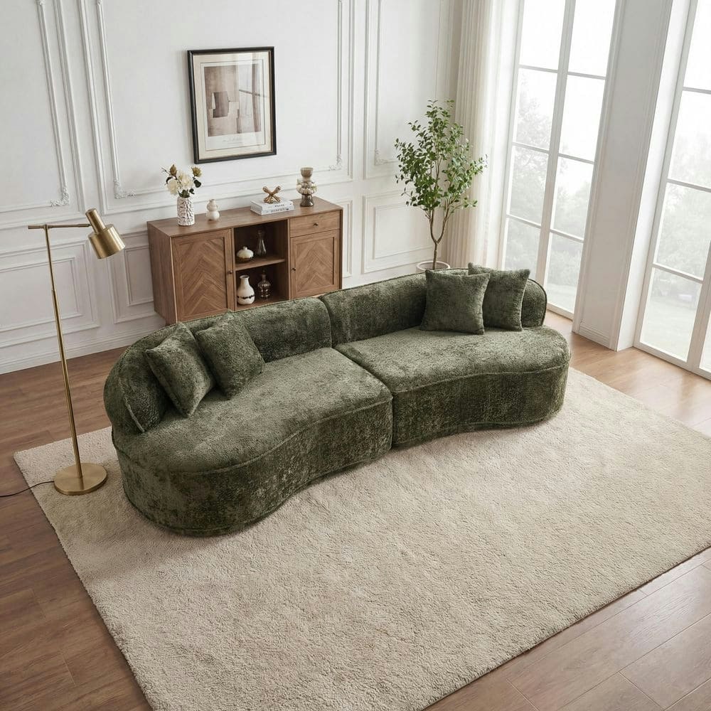 Riverton 114-Inch L-Shape Boucle Sectional Sofa: $812 Riverton 114-Inch L-Shape Boucle Sectional Sofa: $812