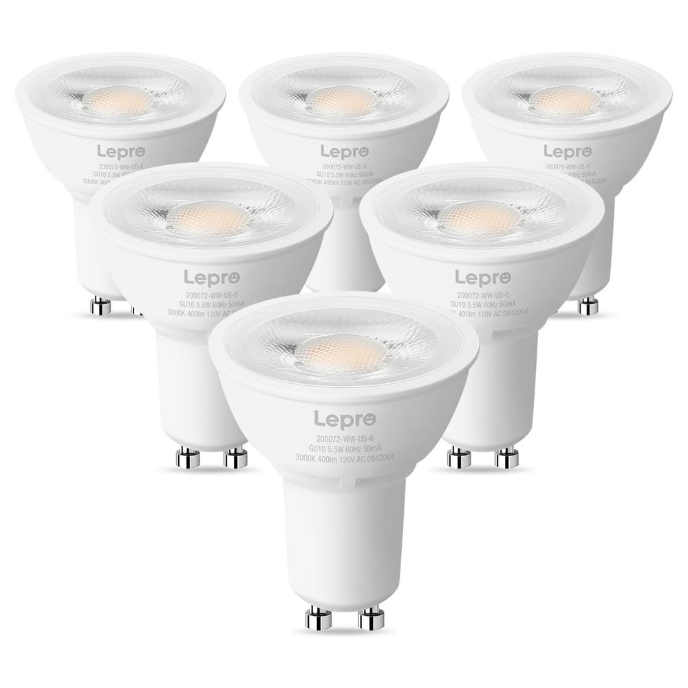 Lepro GU10 Dimmable LED Spot Light Bulb 6-Pack: $15.11 Lepro GU10 Dimmable LED Spot Light Bulb 6-Pack: $15.11