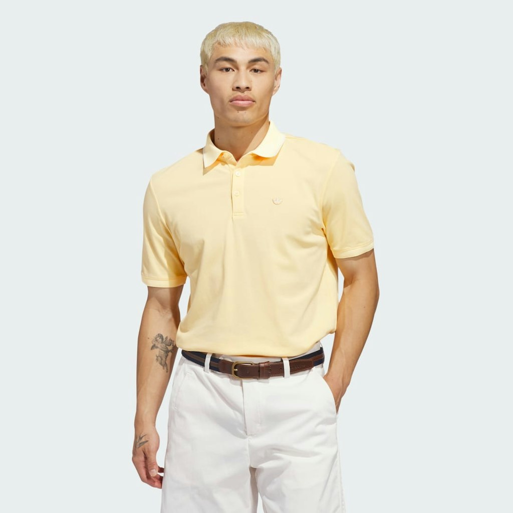 Adidas Originals Twistknit Trefoil Polo Shirt: $90 Adidas Originals Twistknit Trefoil Polo Shirt: $90
