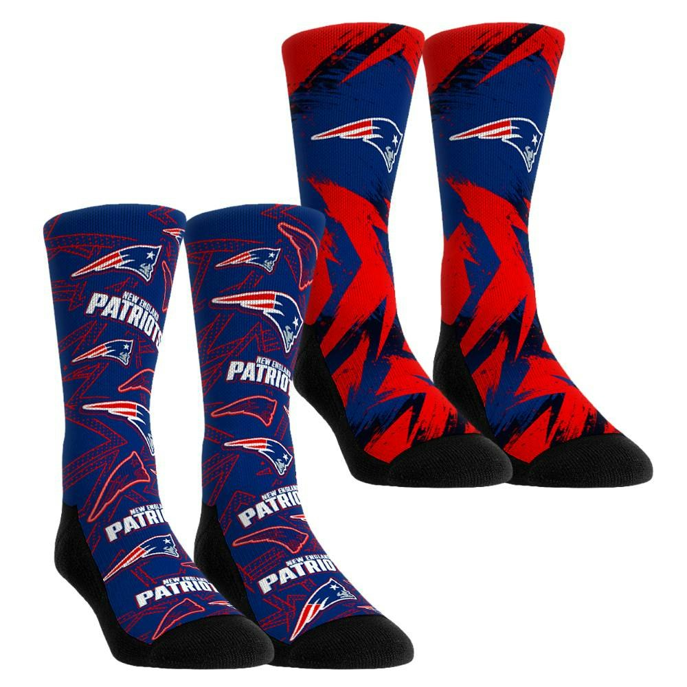 New England Patriots Youth Crew Socks 2-Pack: $39.99