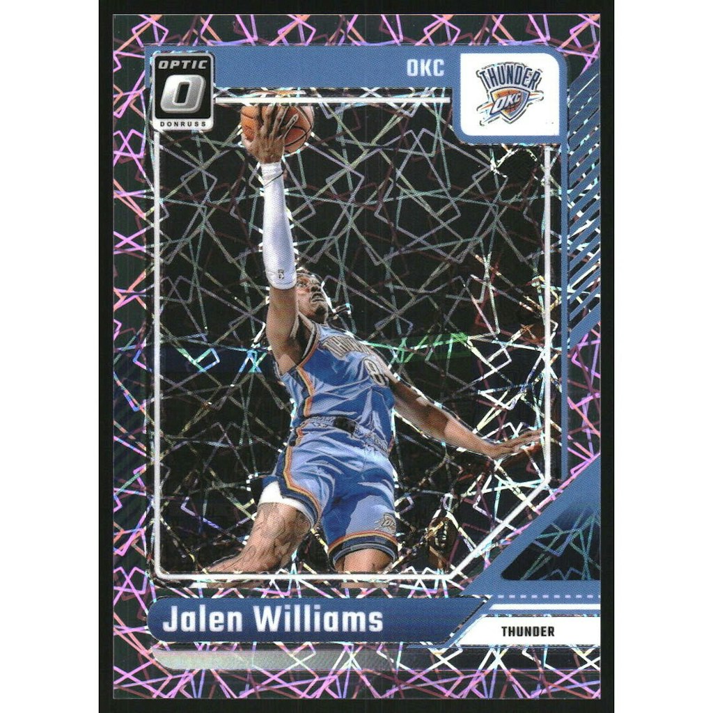 2024-25 Donruss Optic Jalen Williams Pink Velocity Card: $17.50 2024-25 Donruss Optic Jalen Williams Pink Velocity Card: $17.50