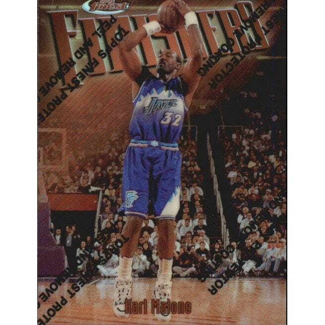 1997-98 Finest Refractors Karl Malone Card #90: $20 1997-98 Finest Refractors Karl Malone Card #90: $20