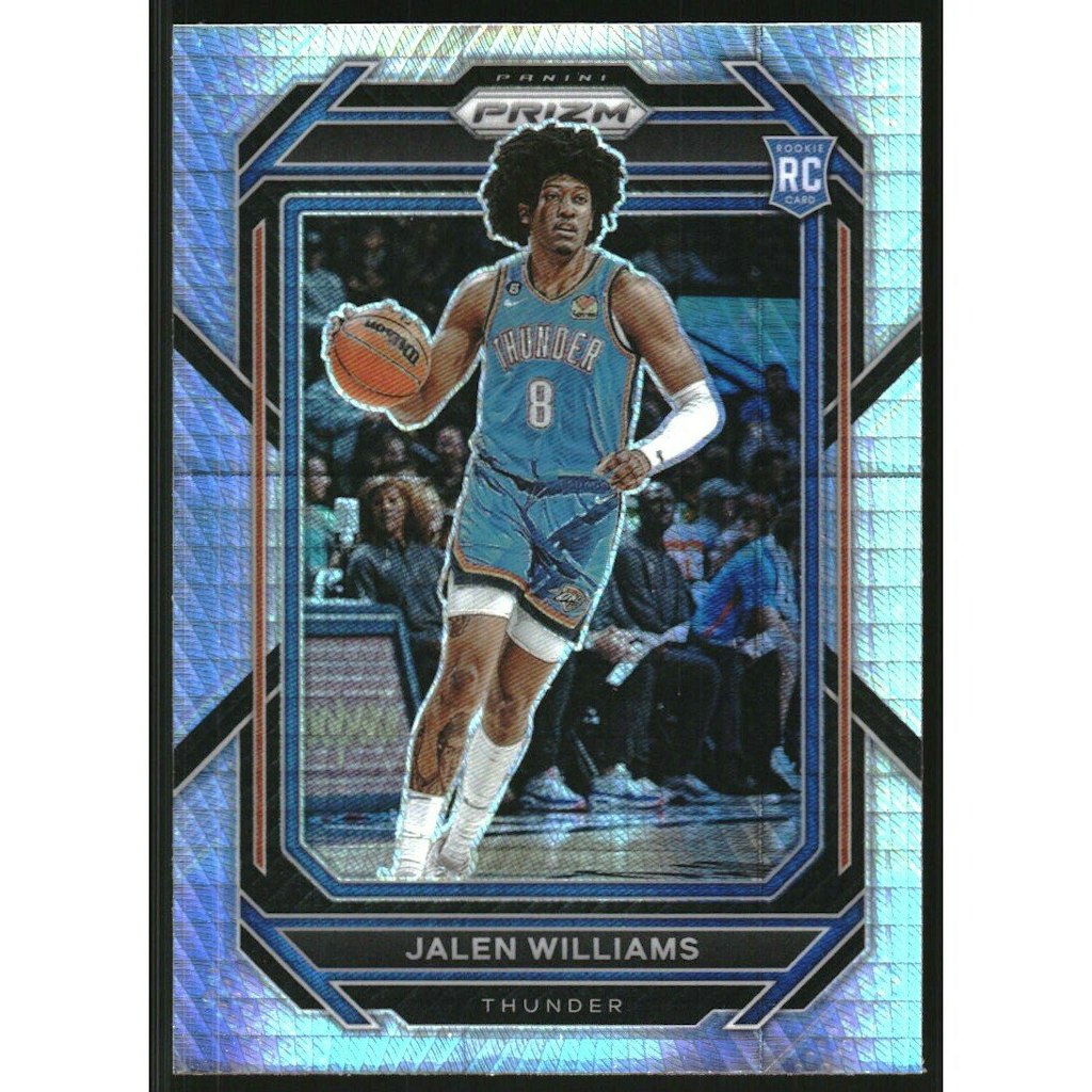 2022-23 Panini Prizm Hyper Jalen Williams Rookie Card: $30 2022-23 Panini Prizm Hyper Jalen Williams Rookie Card: $30