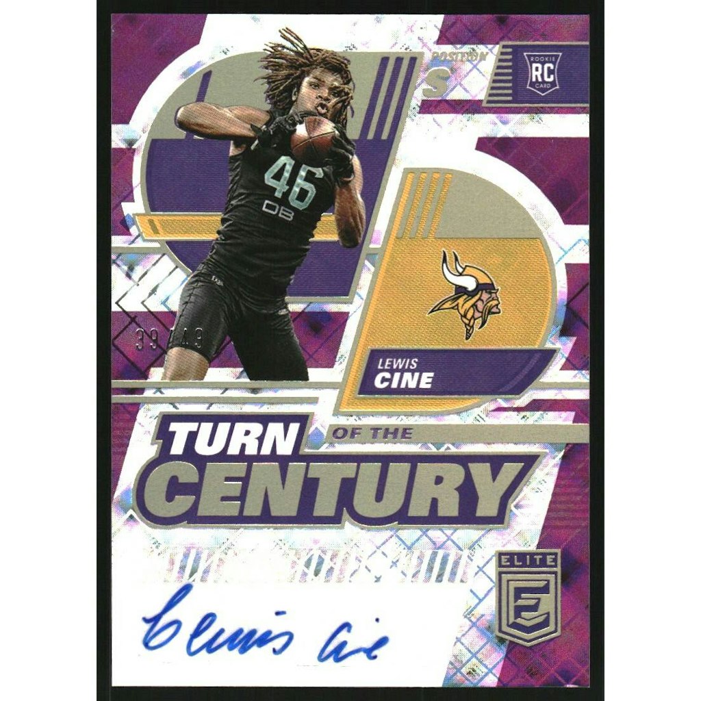 2022 Elite Turn of the Century Purple Lewis Cine Autograph #44: $27 2022 Elite Turn of the Century Purple Lewis Cine Autograph #44: $27