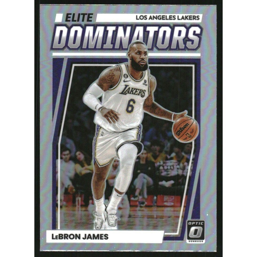2022-23 Donruss Optic Elite Dominators LeBron James Holo Card: $16