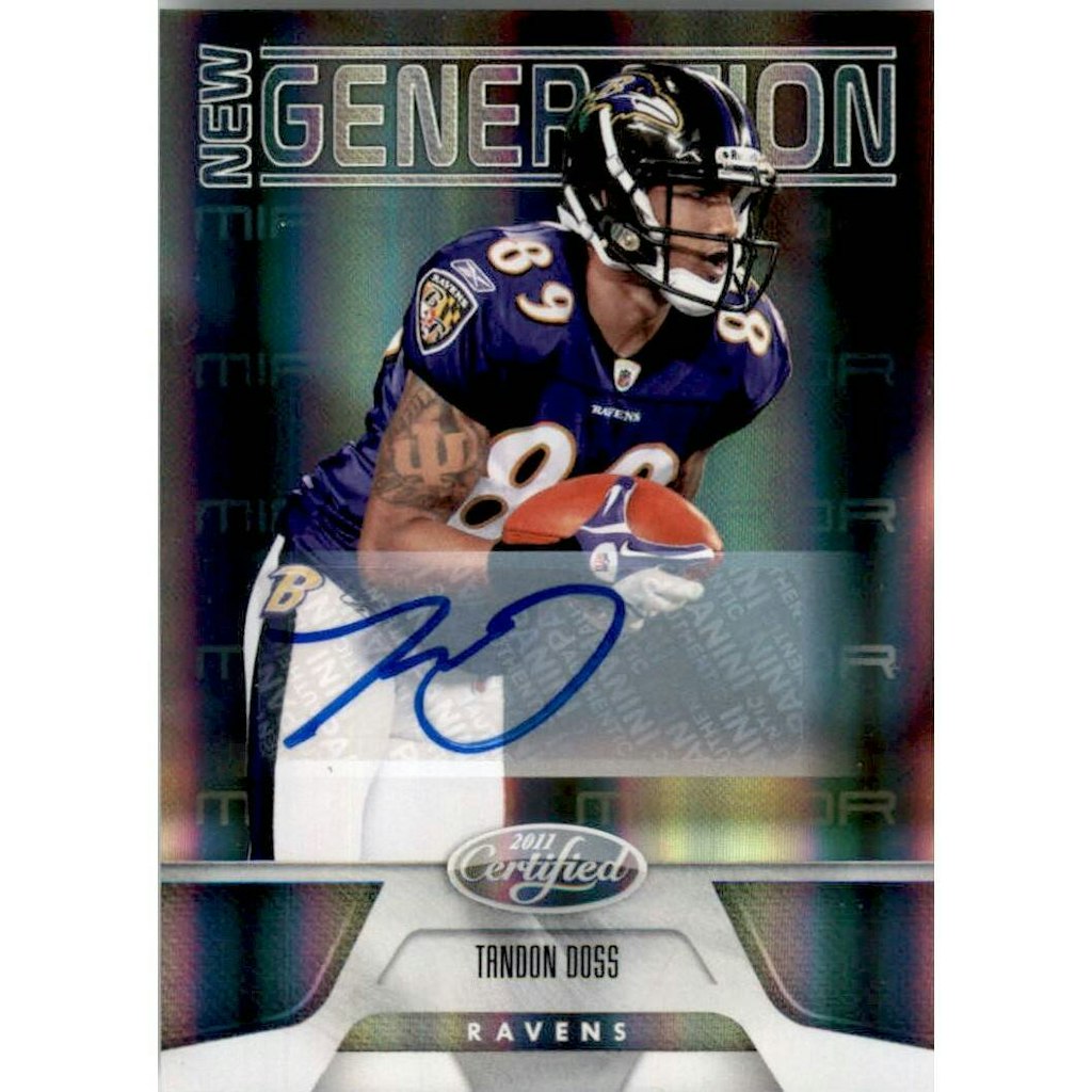 2011 Certified Mirror Gold Tandon Doss Autograph Card: $10.50 2011 Certified Mirror Gold Tandon Doss Autograph Card: $10.50