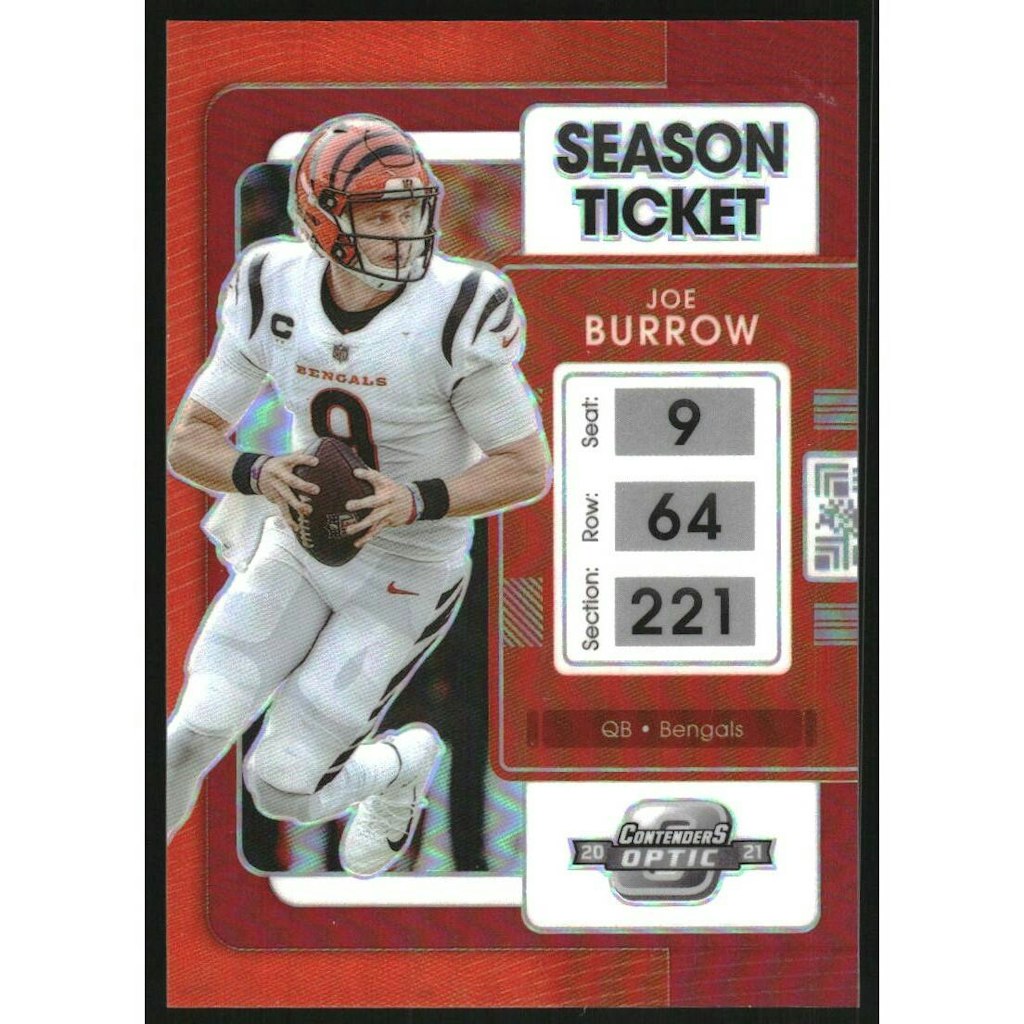 2021 Panini Contenders Optic Joe Burrow #8 Card: $27 2021 Panini Contenders Optic Joe Burrow #8 Card: $27