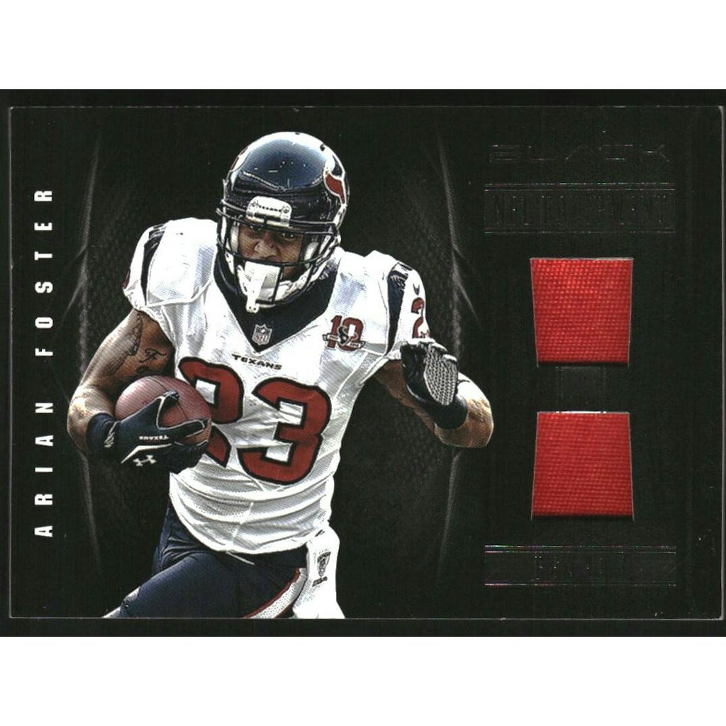 2012 Panini Black Arian Foster NFL Equipment Combos Prime Trading Card: $13.50 2012 Panini Black Arian Foster NFL Equipment Combos Prime Trading Card: $13.50