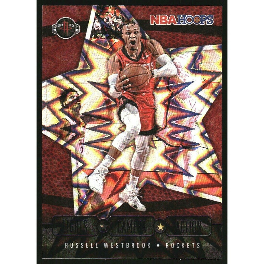 2020-21 Hoops Lights Camera Action Purple Explosion Russell Westbrook Trading Card: $10.80 2020-21 Hoops Lights Camera Action Purple Explosion Russell Westbrook Trading Card: $10.80