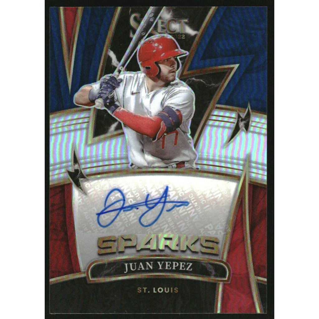 Juan Yepez 2022 Select Sparks Signatures Tri-Color Card 16/75: $36 Juan Yepez 2022 Select Sparks Signatures Tri-Color Card 16/75: $36