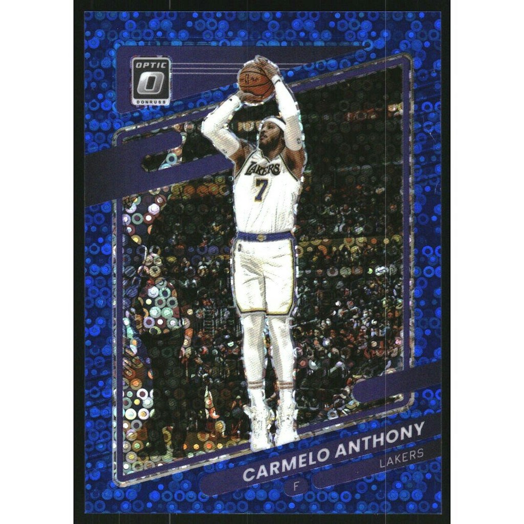 2021-22 Donruss Optic Fast Break Blue Carmelo Anthony #109 Trading Card: $22.50 2021-22 Donruss Optic Fast Break Blue Carmelo Anthony #109 Trading Card: $22.50