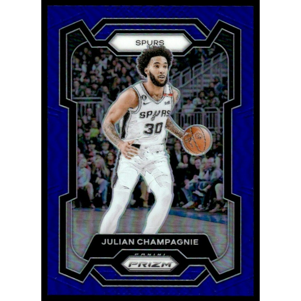 2023-24 Panini Prizm Blue Prizm Julian Champagnie Card #124: $10.80 2023-24 Panini Prizm Blue Prizm Julian Champagnie Card #124: $10.80