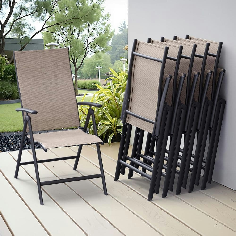Adjustable Metal Patio Dining Chair 6-Pack: $325