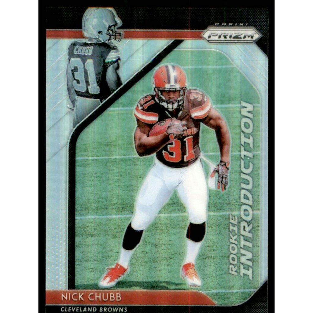 2018 Panini Prizm Nick Chubb Rookie Introduction Prizms #13: $10.80