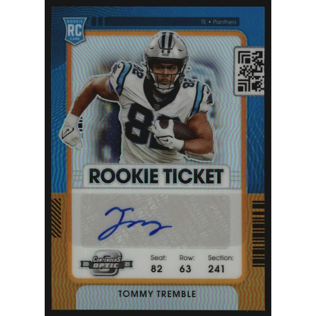 2021 Panini Contenders Optic Tommy Tremble Orange Autograph Card #172: $36 2021 Panini Contenders Optic Tommy Tremble Orange Autograph Card #172: $36