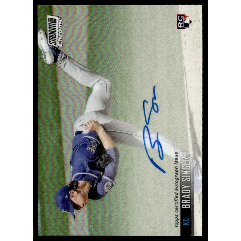 2021 Stadium Club Chrome Brady Singer Autograph Card: $10.80 2021 Stadium Club Chrome Brady Singer Autograph Card: $10.80