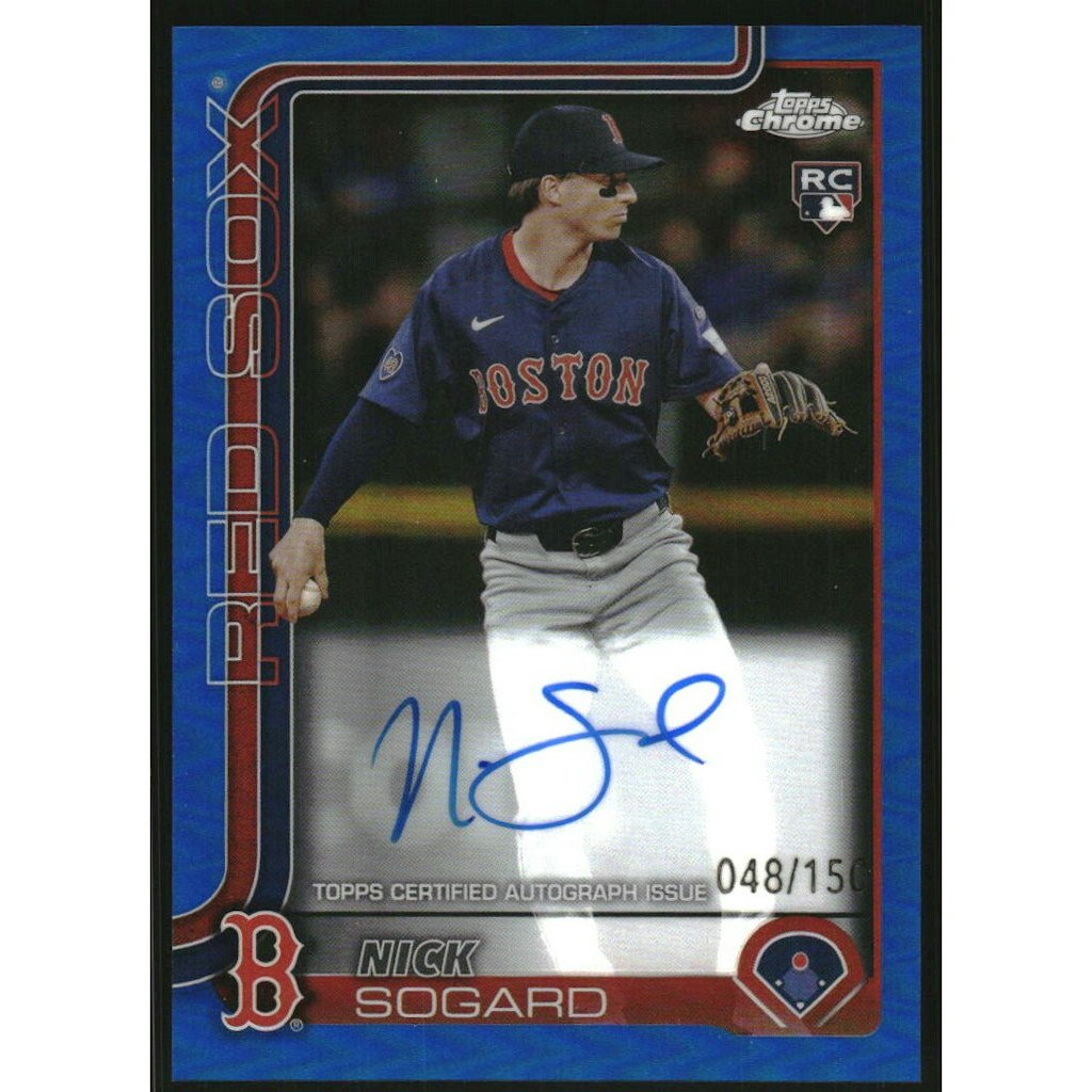 2025 Topps Chrome Nick Sogard Rookie Autograph Blue Refractor: $10.80