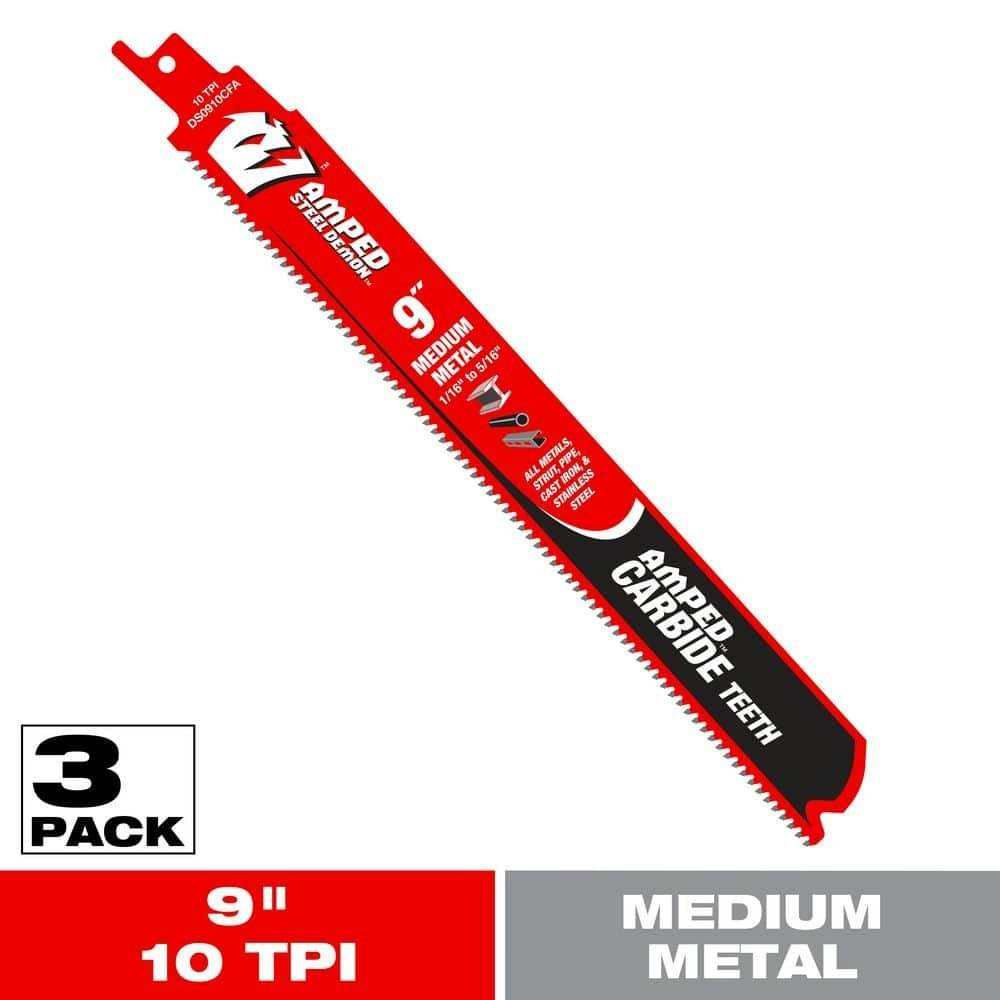 Diablo 9-Inch 10 TPI Steel Demon Carbide Reciprocating Saw Blades: $52.57 Diablo 9-Inch 10 TPI Steel Demon Carbide Reciprocating Saw Blades: $52.57