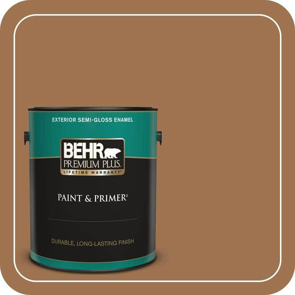 Behr Ranch Brown Semi-Gloss Exterior Paint & Primer 1-Gallon Can: $51.98 Behr Ranch Brown Semi-Gloss Exterior Paint & Primer 1-Gallon Can: $51.98