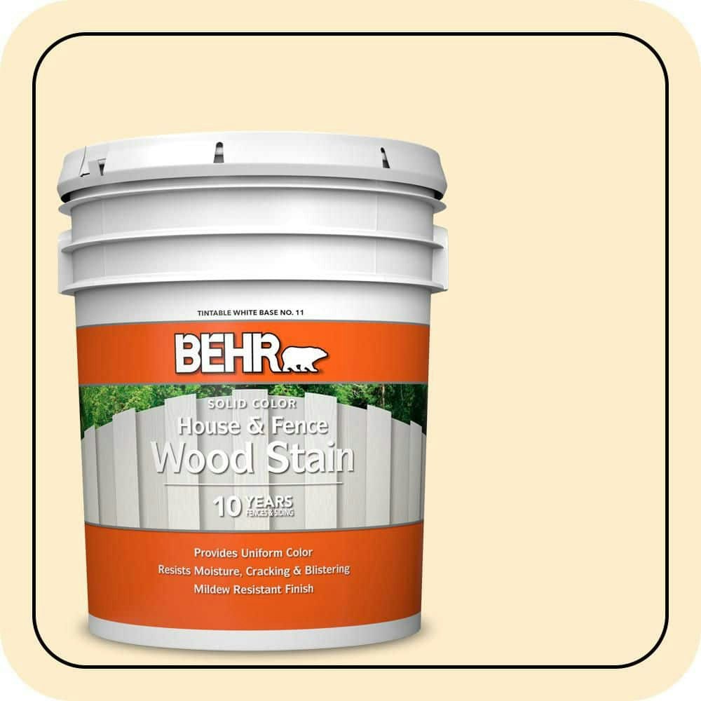 5-Gallon #320A-2 Provence Creme Solid Exterior Wood Stain: $175 5-Gallon #320A-2 Provence Creme Solid Exterior Wood Stain: $175