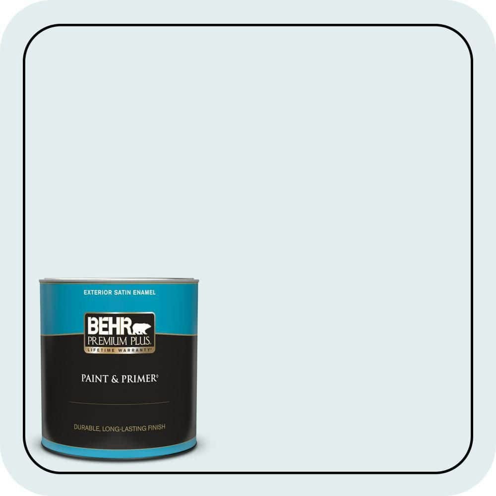 Behr Mountain Air Satin Enamel Exterior Paint & Primer 1-Quart: $24.98 Behr Mountain Air Satin Enamel Exterior Paint & Primer 1-Quart: $24.98