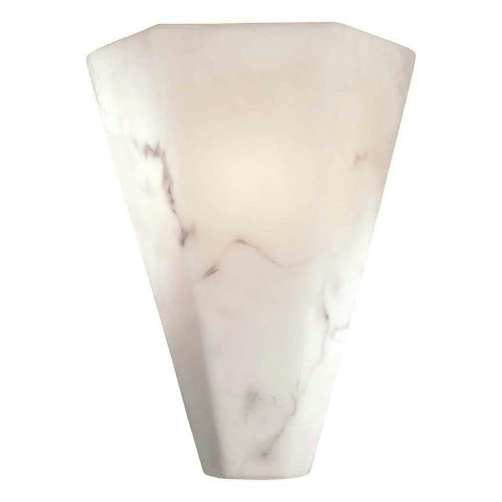 Lavery 1-Light Alabaster Wall Sconce: $144 Lavery 1-Light Alabaster Wall Sconce: $144