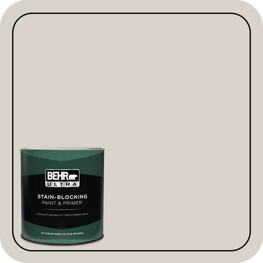 Moth Gray Semi-Gloss Exterior Enamel Paint and Primer 1-Quart Can: $30.98 Moth Gray Semi-Gloss Exterior Enamel Paint and Primer 1-Quart Can: $30.98