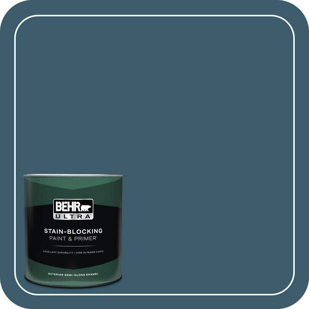 Behr 1-Quart Blue Spell Semi-Gloss Exterior Paint and Primer: $30.98 Behr 1-Quart Blue Spell Semi-Gloss Exterior Paint and Primer: $30.98