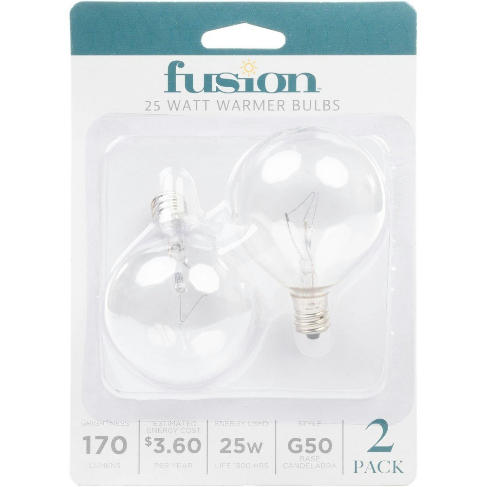 Fusion 25W Light Bulbs for Wax Warmers 2-Pack: $3.59 Fusion 25W Light Bulbs for Wax Warmers 2-Pack: $3.59