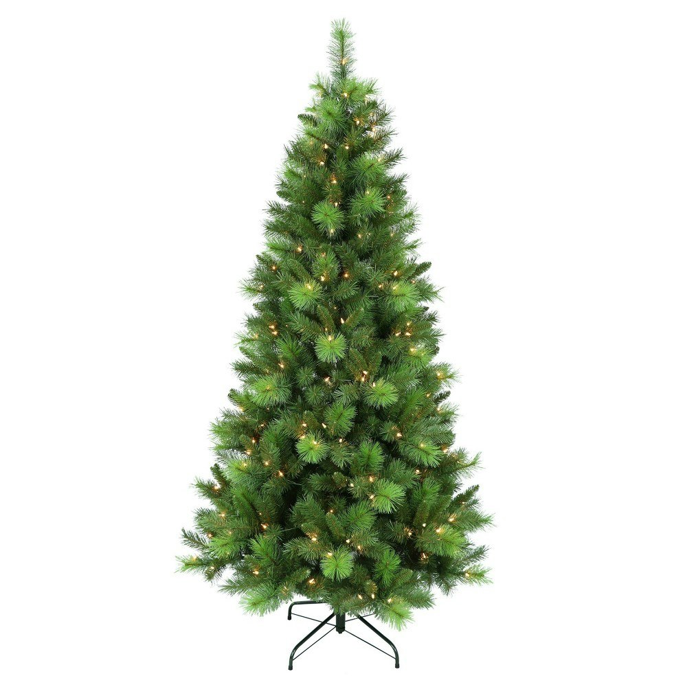 Puleo 6.5-Foot Pre-Lit Adirondack Pine Artificial Christmas Tree: $211.99 Puleo 6.5-Foot Pre-Lit Adirondack Pine Artificial Christmas Tree: $211.99