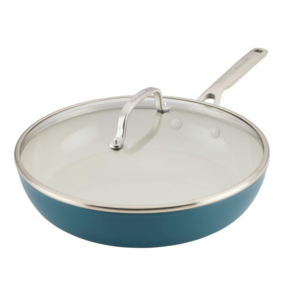 KitchenAid 12.25-Inch Hard-Anodized Ceramic Induction Skillet with Lid: $89.99 KitchenAid 12.25-Inch Hard-Anodized Ceramic Induction Skillet with Lid: $89.99