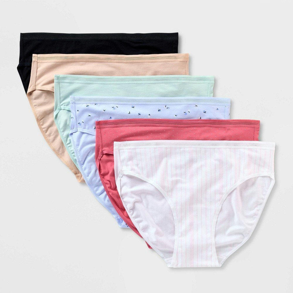 Auden Women's Cotton Bikini Underwear 6-Pack: $12 Auden Women's Cotton Bikini Underwear 6-Pack: $12
