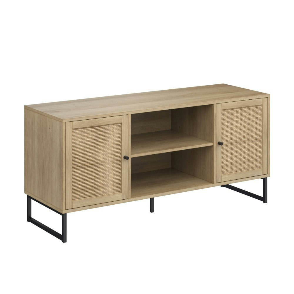 Nathan James 47-inch Mina Rattan and Wood TV Cabinet: $152.99 Nathan James 47-inch Mina Rattan and Wood TV Cabinet: $152.99