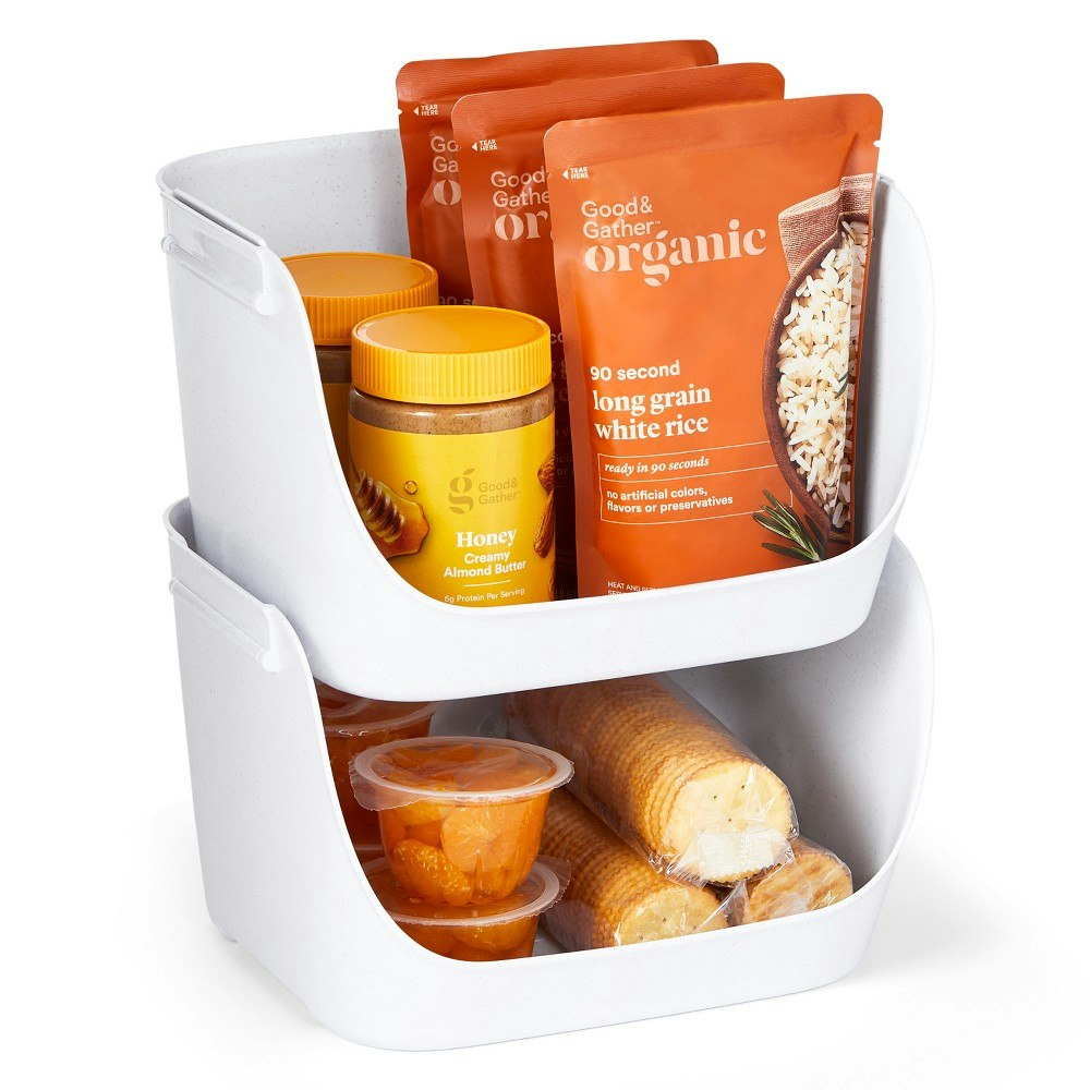YouCopia Recycled Plastic Stacking Pantry Bins 2-Pack: $24.99 YouCopia Recycled Plastic Stacking Pantry Bins 2-Pack: $24.99
