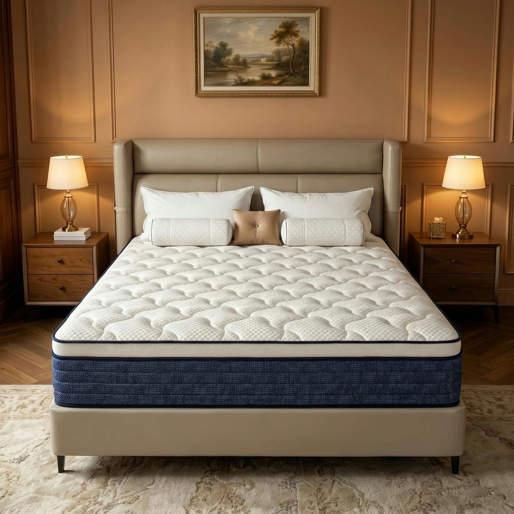 Lodeija 12-inch Queen Euro Top Hybrid Mattress: $151.99