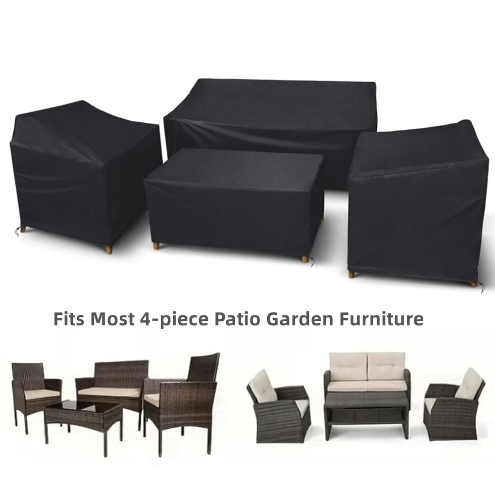 Paddsun 4-Piece Patio Furniture Cover Set: $33.28 Paddsun 4-Piece Patio Furniture Cover Set: $33.28