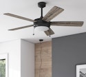 Harbor Breeze 52" Ceiling Fan w/ Light for $90 + free shipping