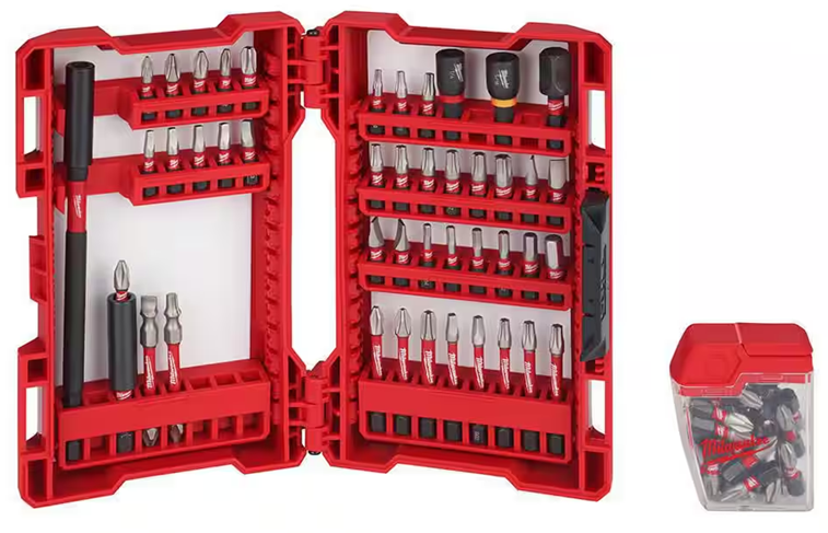 Milwaukee SHOCKWAVE Impact Duty Alloy Steel 70-Piece Screw Driver Bit Set: $23