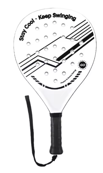 Lightweight Carbon Fiber Padel Racquet w/ EVA Foam Core: $21 Lightweight Carbon Fiber Padel Racquet w/ EVA Foam Core: $21