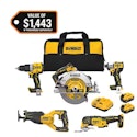 DeWalt 20V Lithium-Ion Cordless 5-Tool Combo Kit for $590 + shipping varies