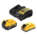 DeWalt 20V MAX XR Powerstack Lithium-Ion Battery Starter Kit w/ 5.0Ah & 1.7Ah Batteries & Charger for $134 + free shipping