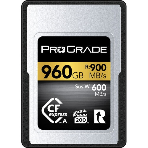 ProGrade Digital 960GB CFexpress 2.0 Type A Gold Memory Card: $440 ProGrade Digital 960GB CFexpress 2.0 Type A Gold Memory Card: $440